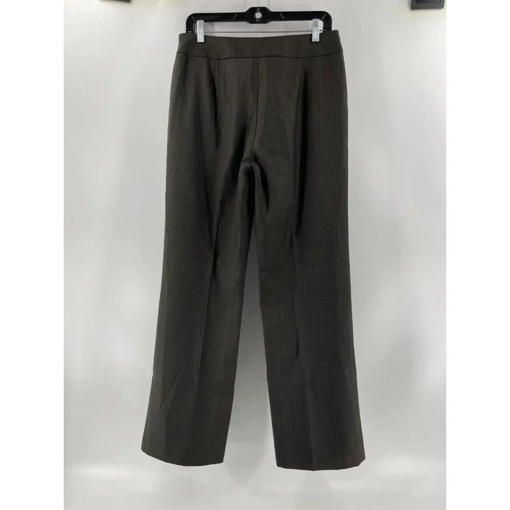 Nine West Women's Gray Flat Front Flare Leg Suit Dress Pants Size 6